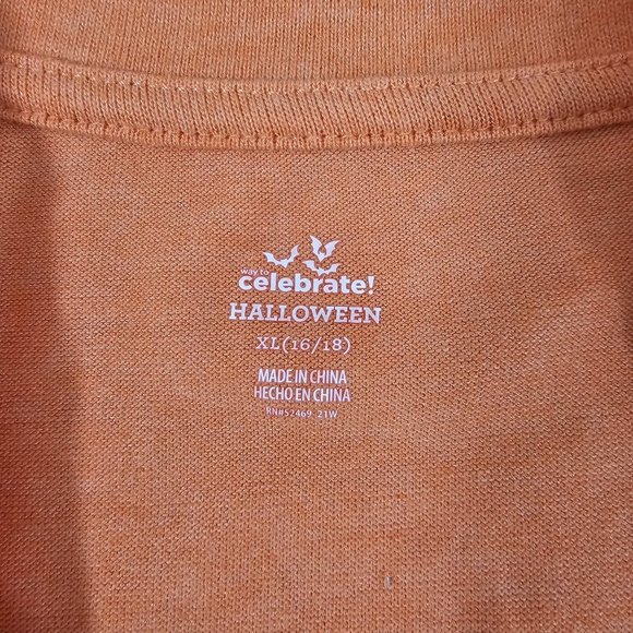 HAPPY Halloween Pumpkin Graphic Long Sleeve T-Shirt – Various Sizes - Picture 4 of 16